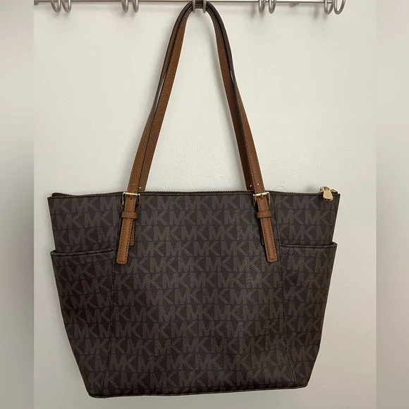 Michael Kors Brown Logo Large Tote - Picture 2 of 6